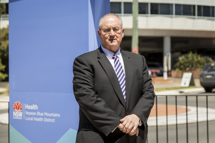 State Shadow Health Minister Walt Secord at Nepean Hospital on Thursday. Photo: Megan Dunn.