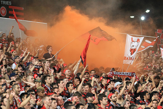 Wanderers fans in the RBB have caused issues in the past