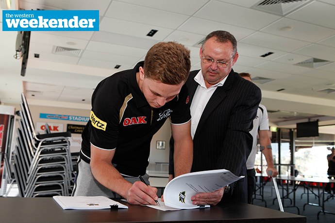 Matt Moylan signing an extended deal with Penrith back in 2015