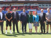 Wednesday morning’s announcement was well attended by politicians and sports stars. Photo: Melinda Jane.