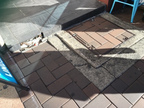 The ramp to access the pre-polling booth in High Street, Penrith. Photo: Supplied.