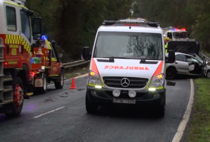 The scene of the accident at Mulgoa. Photo: TNV