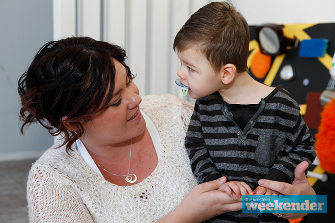 Elise Webber with her son Bobby