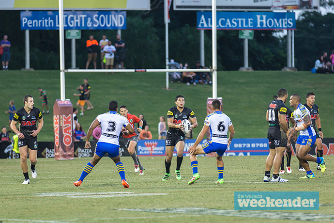 Dallin Watene-Zelezniak playing against the Eels last weekend. Photo: Megan Dunn