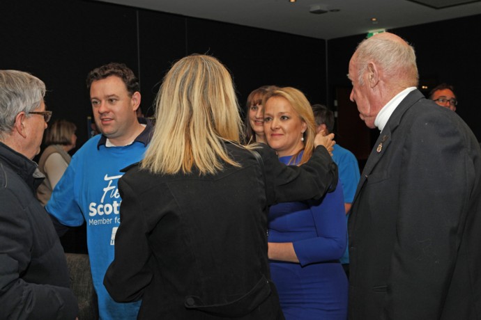 Fiona Scott at her election night party. Photo: Melinda Jane