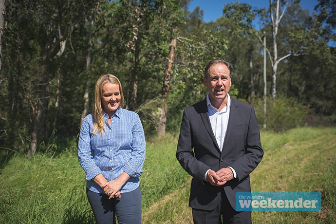 Fiona Scott and Greg Hunt