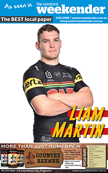 NRL Penrith Panthers Matt Burton poster from the Western Weekender local newsp 