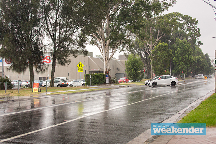 A car makes the turn into Nepean Village. Photo: Megan Dunn