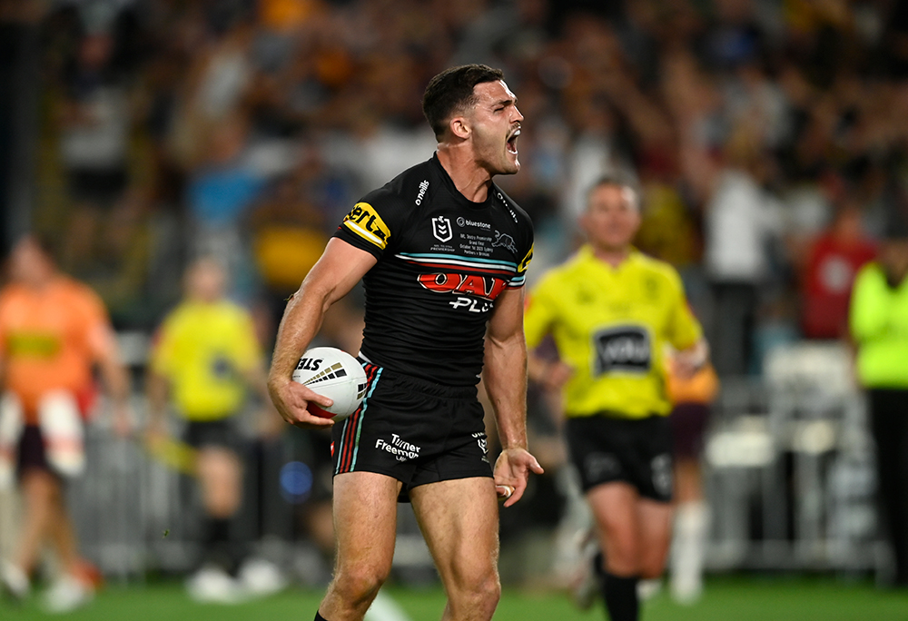 Grand Final Panthers vs Broncos Mitch Kenny Grabs the Opening Try : r/nrl