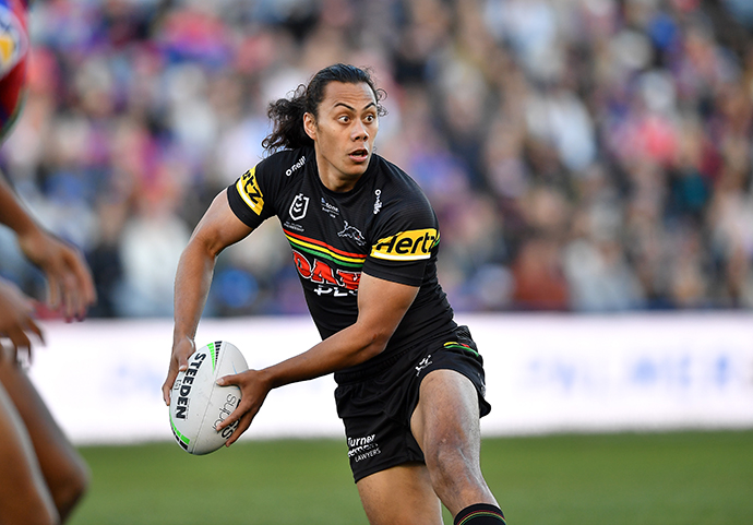 ✺New✺ 2022 PENRITH PANTHERS NRL Premiers Card JAROME LUAI Elite