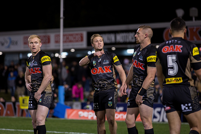 Matt Moylan lays down the law. Photo: Megan Dunn