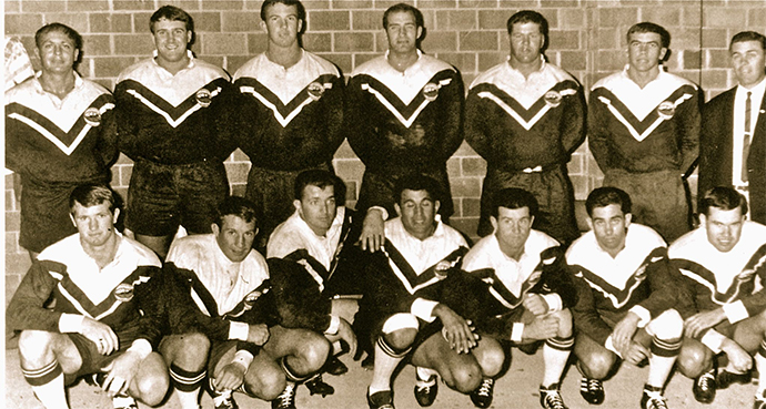 The original 1967 team, featuring Wayne Peckham (front row, fourth from left)
