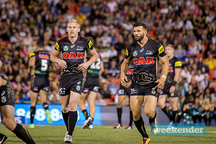 Peter Wallace and Josh Mansour last weekend. Photo: Megan Dunn