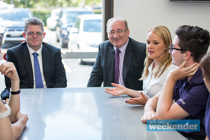 Scott Ryan and Fiona Scott also visited McDonald's to discuss traineeships