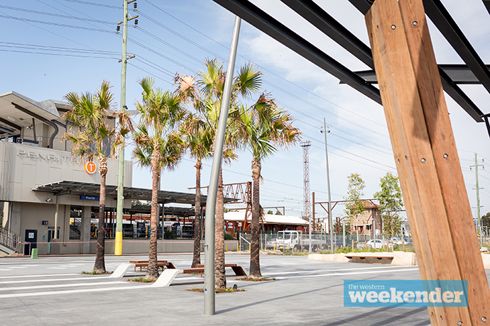 The new station plaza at Thornton