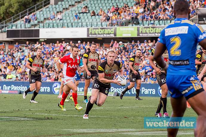 Peter Wallace in action. Photo: Megan Dunn